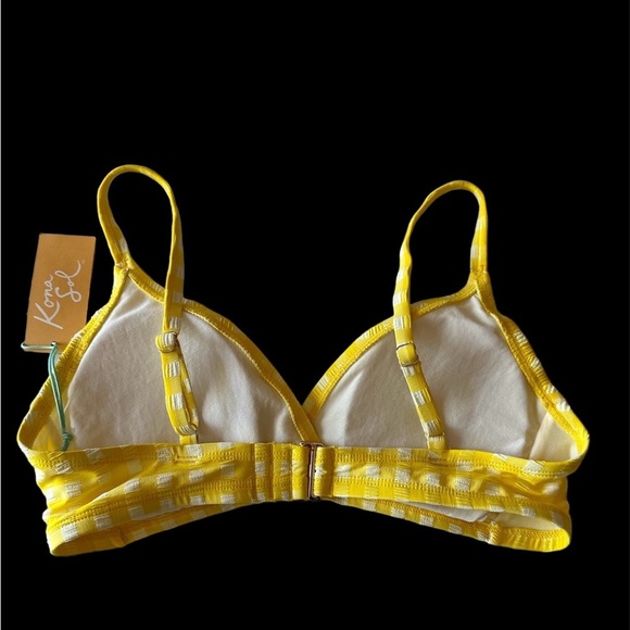 KONA SOL Yellow Bikini Top Size Small BNWT - Picture 5 of 7